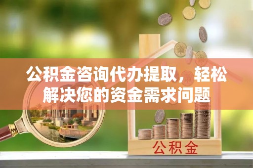 榆树公积金咨询代办提取，轻松解决您的资金需求问题